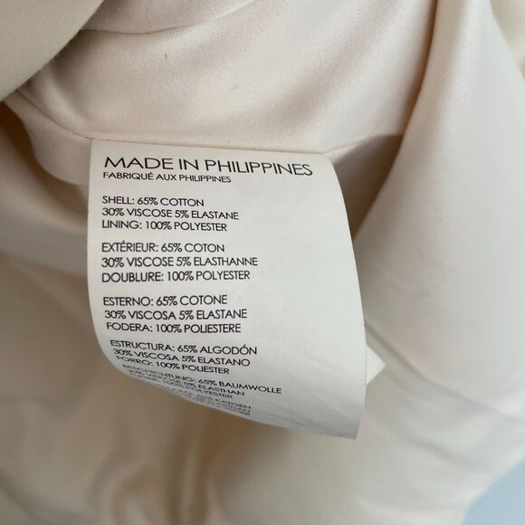 Club Monaco Mid Trench - Cream, Size S - Picture 3 of 4